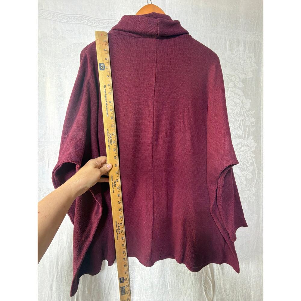 Lane Bryant Top 18 20 Sheer Animal Print Blouse Burgundy Knit Turtleneck LotOf 2 - Picture 13 of 16